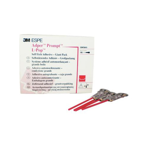 3M ESPE 41926 Adper Prompt L-Pop Self-Etch Adhesive Dental Applicators 100/Pk 3M ESPE 41926 Adper Prompt L-Pop Self-Etch Adhesive Dental Applicators 100/Pk